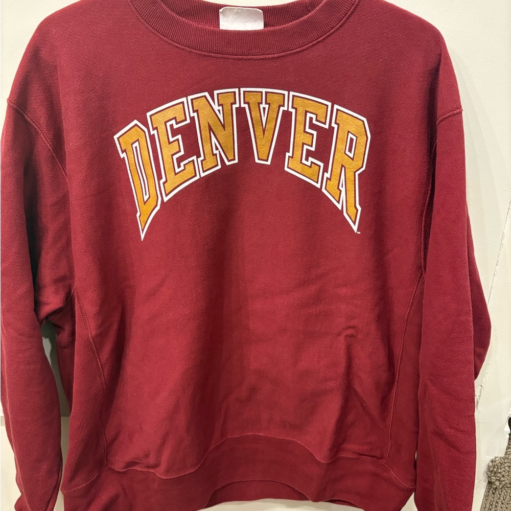 Maroon Champion Denver Sweatshirt
